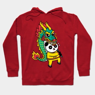 Dragon Dancer Panda Hoodie